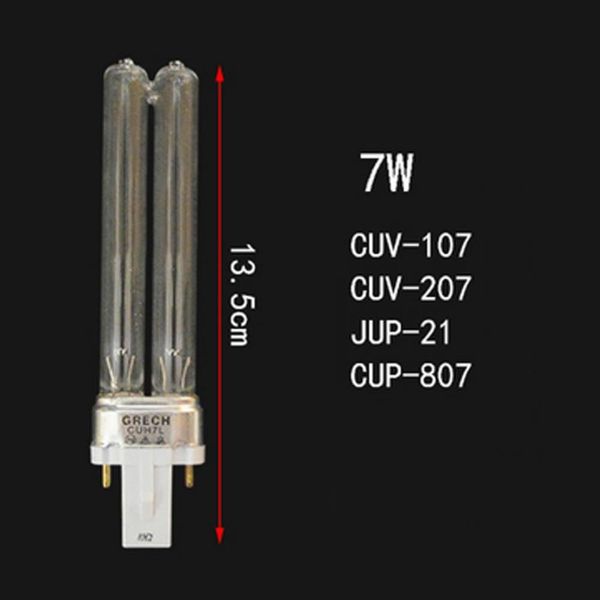 Змінна двоконтактна УФ лампа для UV-стерилізаторів SunSun СUV-7W 3900030 фото