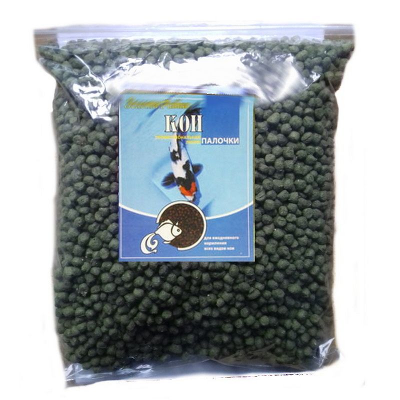 Корм для рыб Кои в зеленых шариках пакет 1 кг 6400098 фото