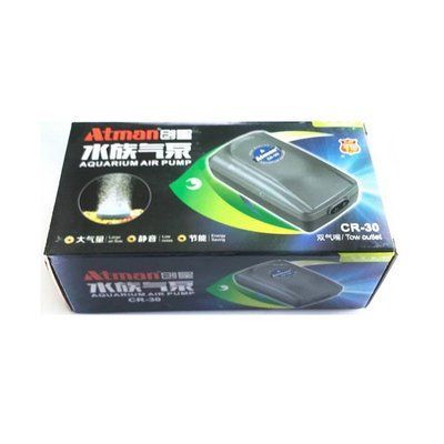 Двоканальний компресор для акваріума Atman CR-30 2001005 фото