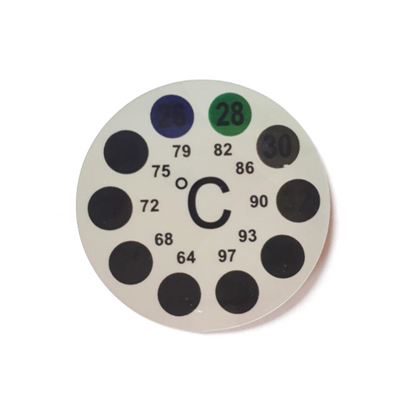 Рідкокристалічний термометр наклейка, круглий 5800204 фото