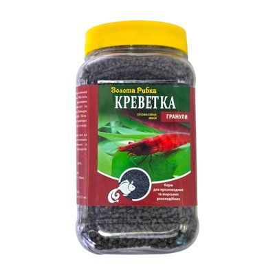 Корм Креветка в гранулах для всех видов ракообразных банка 300 гр 6300135 фото